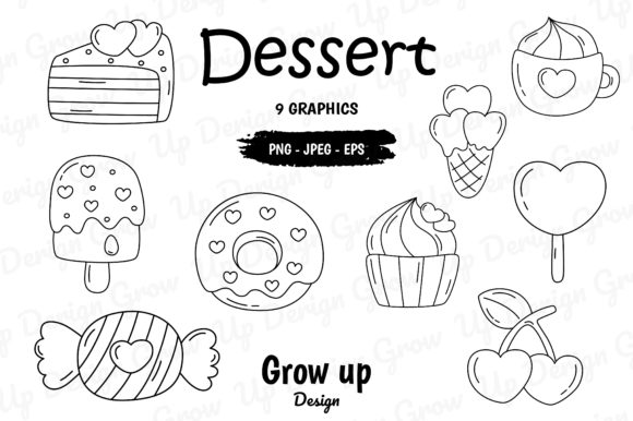 Download Dessert Clipart Set. - Clipart Collection