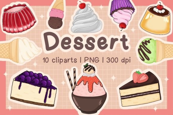 Download Dessert Cliparts &amp; Stickers Collection - Clipart Collection