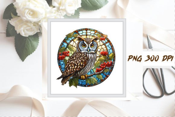Download Stained Glass Owl Sublimation Clipart - Clipart Collection