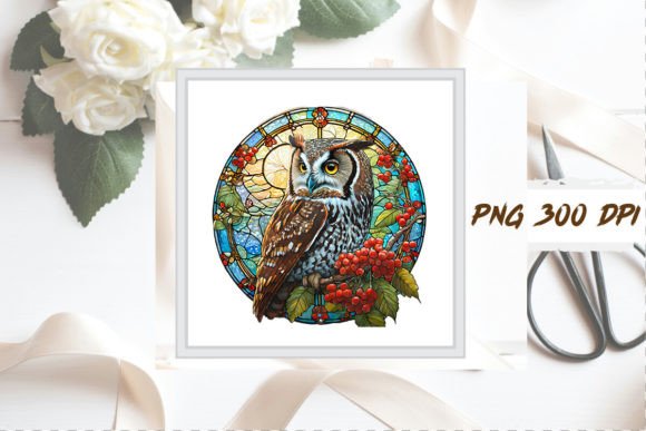 Download Stained Glass Owl Sublimation Clipart - Clipart Collection
