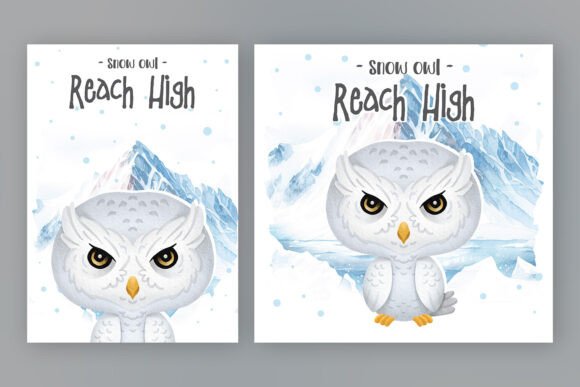 Download Nursery Decor, Snow Owl Poster - Snow owl Collection