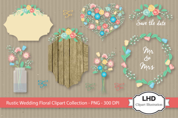 Download Rustic Wedding Clipart - Flowers - Clipart Collection