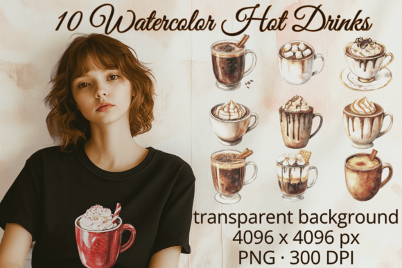 Download Watercolor Coffee &amp; Cocoa Clipart - Clipart Collection