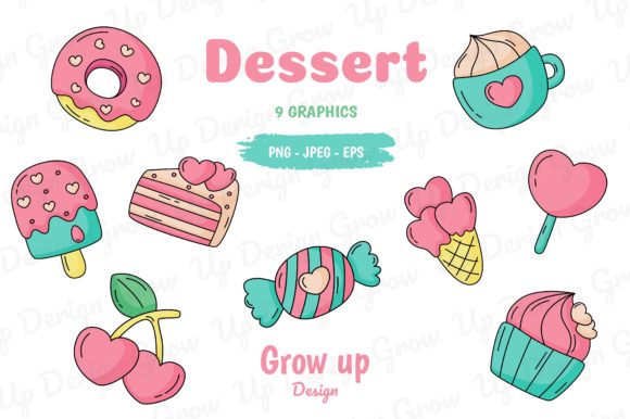 Download Dessert Clipart Set. - Clipart Collection