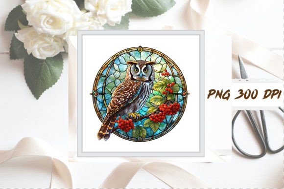 Download Stained Glass Owl Sublimation Clipart - Clipart Collection