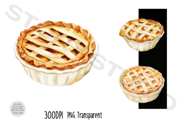 Download Delicious Apple Pie Dessert Clipart Set - Clipart Collection