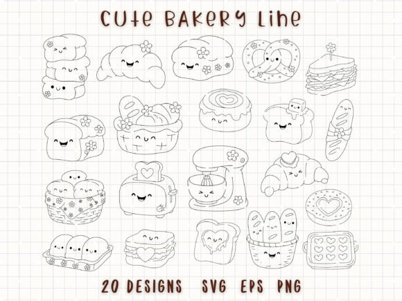 Download Bakery Clipart SVG Hand Drawn Bread - Clipart Collection