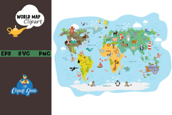 Download World Map Clipart - Clipart Collection