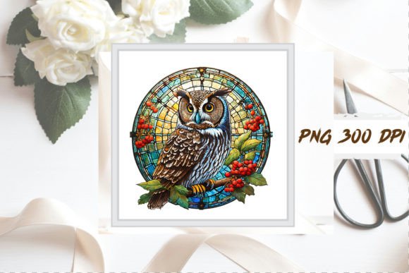 Download Stained Glass Owl Sublimation Clipart - Clipart Collection