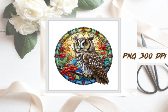 Download Stained Glass Owl Sublimation Clipart - Clipart Collection