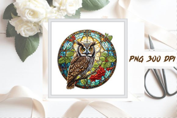 Download Stained Glass Owl Sublimation Clipart - Clipart Collection