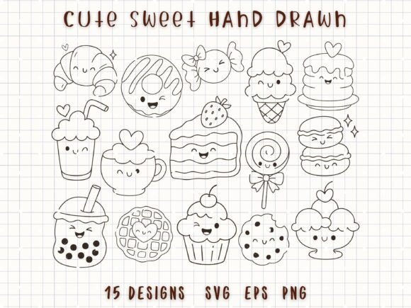Download Cute Sweet Dessert SVG Bakery Clipart - Clipart Collection