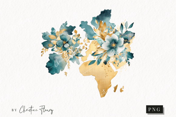 Download Watercolor Flower Map Clipart - Clipart Collection