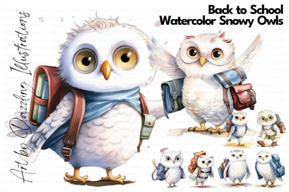 Download Back to School: Snowy Owl Illustrations - Snowy owl Collection
