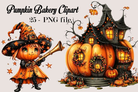 Download Pumpkin Bakery Clipart Bundle PNG - Clipart Collection