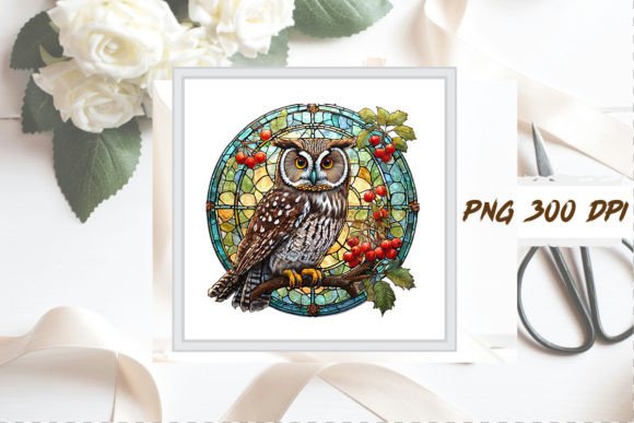 Download Stained Glass Owl Sublimation Clipart - Clipart Collection