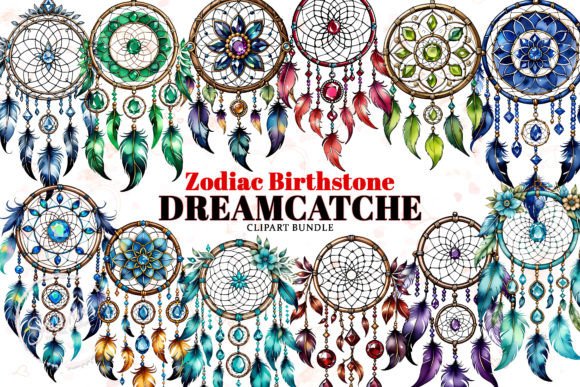 Download Zodiac Birthstone Dreamcatcher Clipart - Clipart Collection
