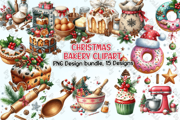 Download Christmas Bakery Clipart PNG - Clipart Collection