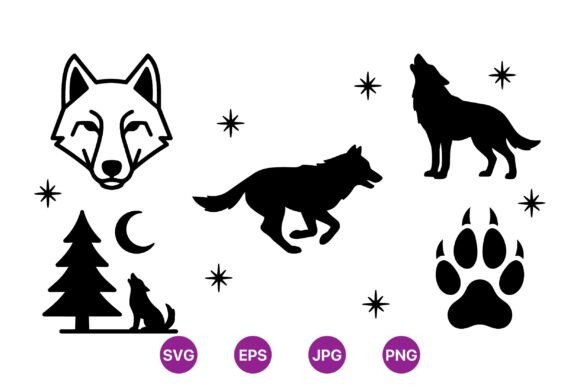 Download Wild Wolf Silhouette Clipart - Clipart Collection