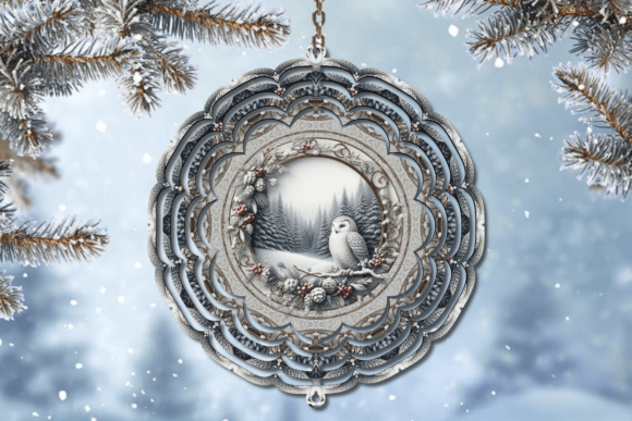 Download Snow Owl Wind Spinner - Snow owl Collection