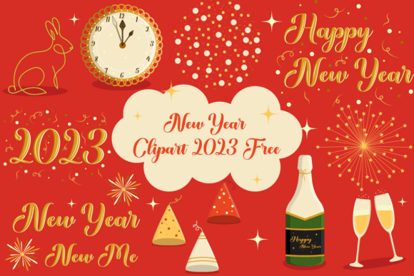 Download New Year 2023 Clipart Free - Clipart Collection
