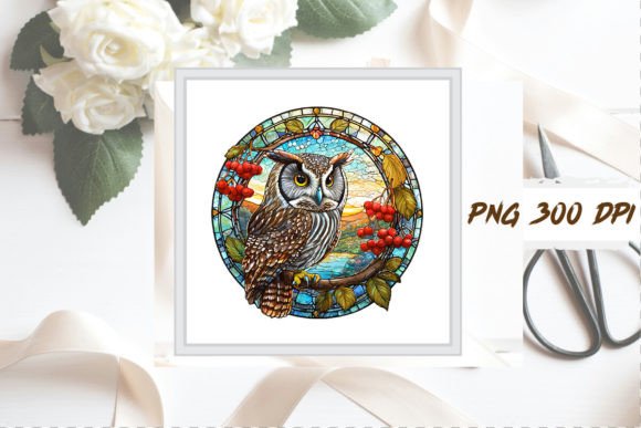 Download Stained Glass Owl Sublimation Clipart - Clipart Collection