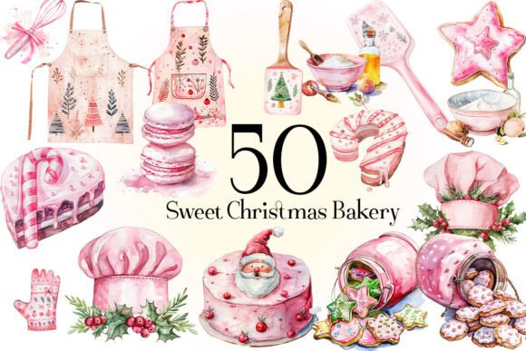Download Sweet Christmas Bakery Clipart - Clipart Collection