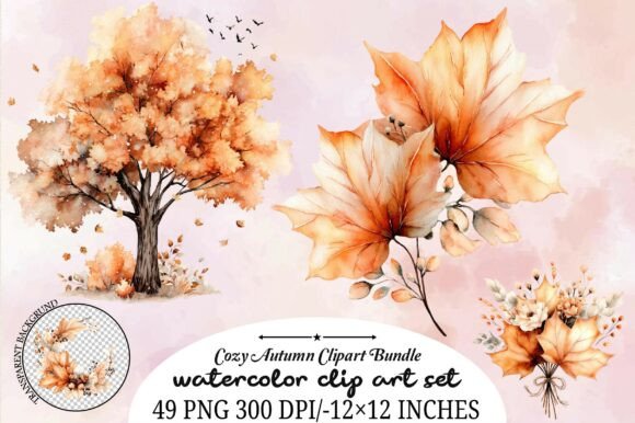 Download Cozy Autumn Clipart Bundle - Clipart Collection