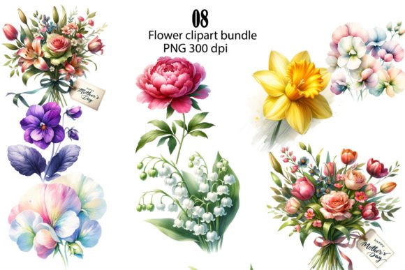 Download Watercolor Elegant Floral Clipart Bundle - Clipart Collection