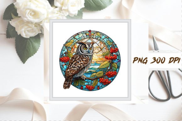 Download Stained Glass Owl Sublimation Clipart - Clipart Collection