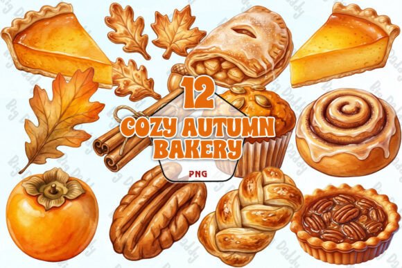 Download Cozy Autumn Bakery Clipart PNG - Clipart Collection