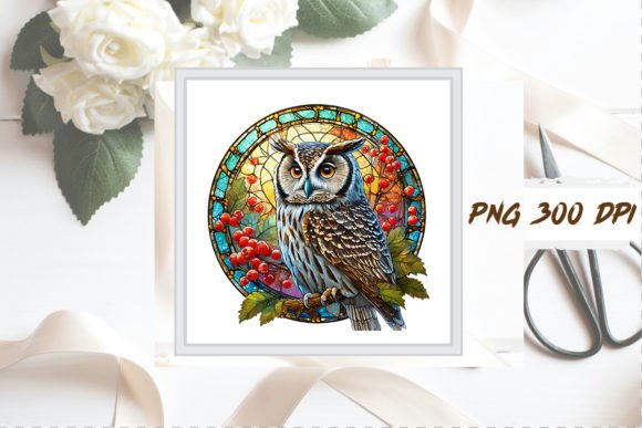 Download Stained Glass Owl Sublimation Clipart - Clipart Collection