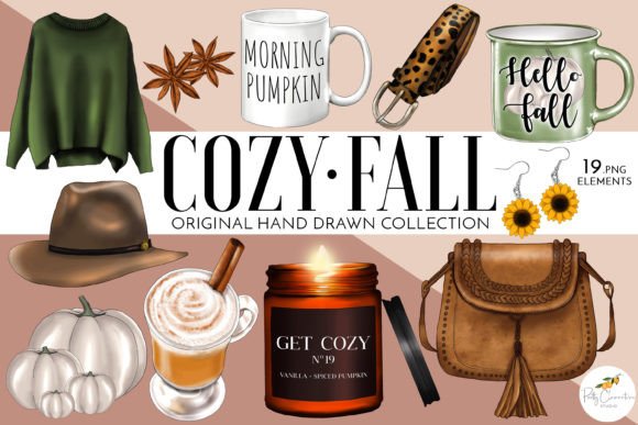 Download Cozy Fall Clipart | Fall Fashion Clipart - Clipart Collection