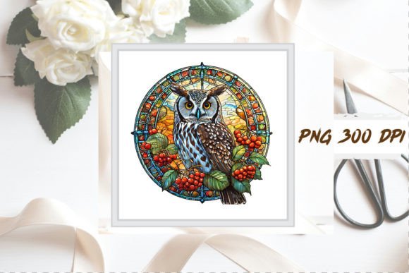 Download Stained Glass Owl Sublimation Clipart - Clipart Collection