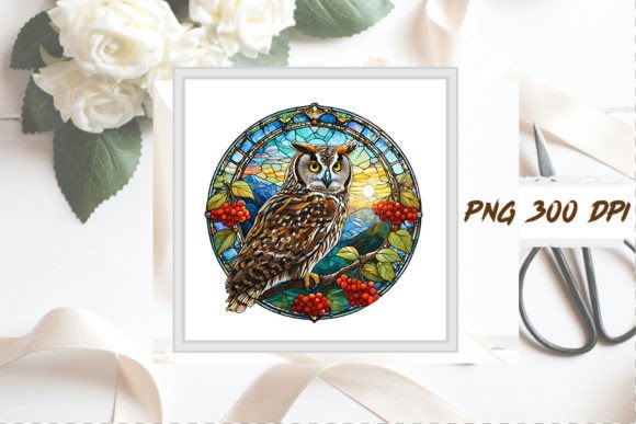 Download Stained Glass Owl Sublimation Clipart - Clipart Collection