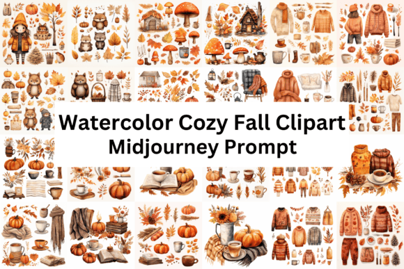 Download Prompt for Watercolor Cozy Fall Clipart - Clipart Collection