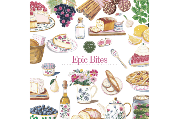 Download Watercolor Food Clipart Set - Clipart Collection