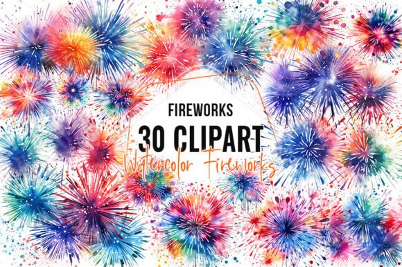 Download New Year Fireworks Clipart - Clipart Collection