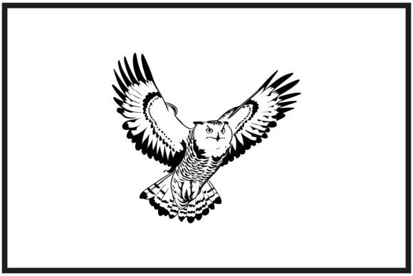 Download Snowy Owl in Flying Silhouette Clip Art - Snowy owl Collection