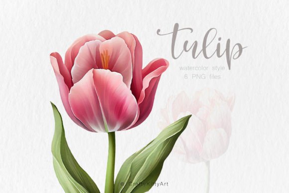 Download Tulip Clipart, Watercolor Flower Bundle - Clipart Collection