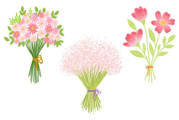 Download Hand-painted Flower Bouquet Clipart Set - Clipart Collection