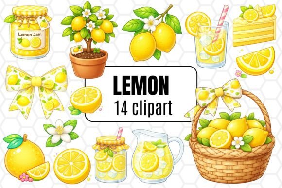 Download Cute Lemon Clipart Bundle - Clipart Collection
