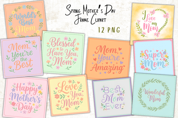 Download Spring Mother's Day Frame Clipart - Clipart Collection