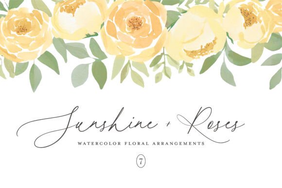 Download Yellow Watercolor Floral Clipart - Clipart Collection