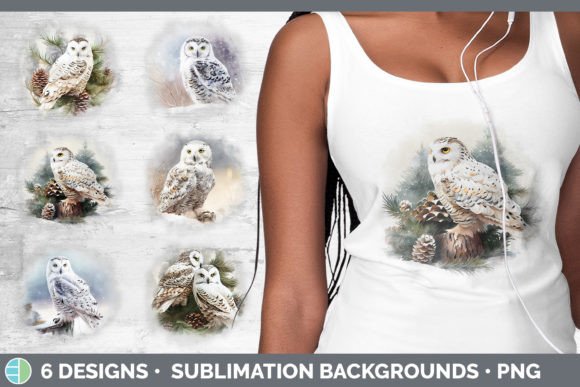 Download Christmas Snowy Owl Background | Grunge - Snowy owl Collection