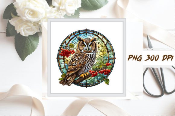 Download Stained Glass Owl Sublimation Clipart - Clipart Collection