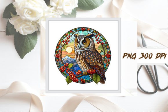 Download Stained Glass Owl Sublimation Clipart - Clipart Collection
