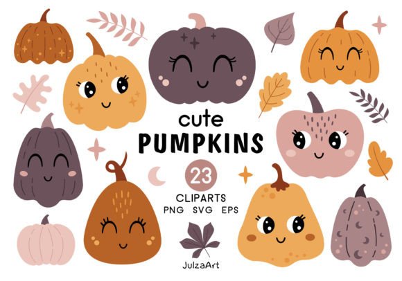 Download Cute Pumpkin Clipart, Halloween Svg - Clipart Collection