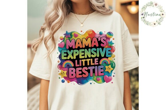 Download Mama's Bestie Rainbow Design PNG Clipart - Clipart Collection