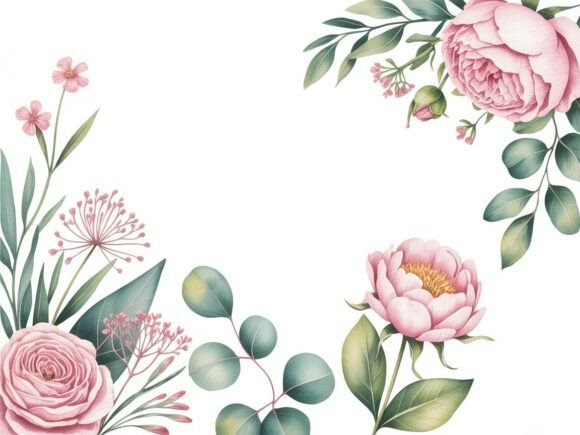 Download Delicate Watercolor Floral Clipart Set - Clipart Collection